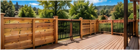 Maintained deck and exterior property