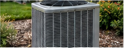 Outdoor heating and cooling unit